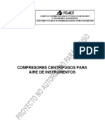 PROY-NRF-275-PEMEX-2011 Compresores Centrífugos para Aire de Instrumentos.