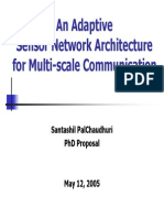 Adaptive Sensor Network for Multi-Scale Communication