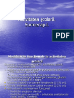 Activitatea Scolara Surmenajul