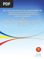 Download 2013 8 Aug - Bali Declaration on Persons With Disabilities by ASEAN SN178627224 doc pdf