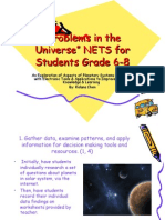 " Problems in The Universe" NETS For Students Grade 6-8