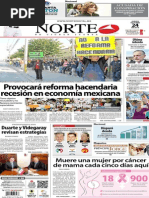 Periódico Norte de Ciudad Juárez 24 de Octubre de 2013