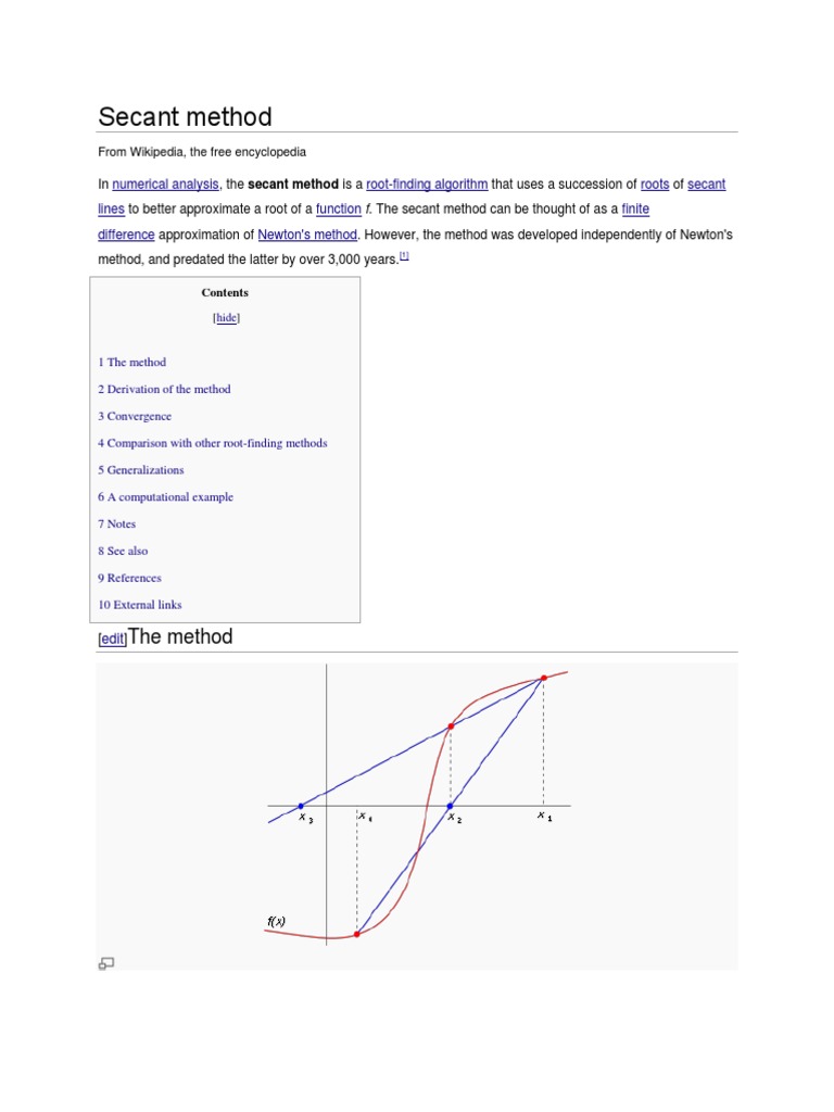 Secant Method Example Pdf | Lab 3 The Shooting Method for Boundary ...
