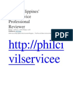 Part I Philippines' Civil Service Professional Reviewer: Vilservicee