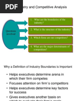 industry and competitive analysis.