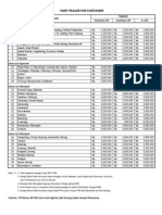 Tarif Trailer For Container