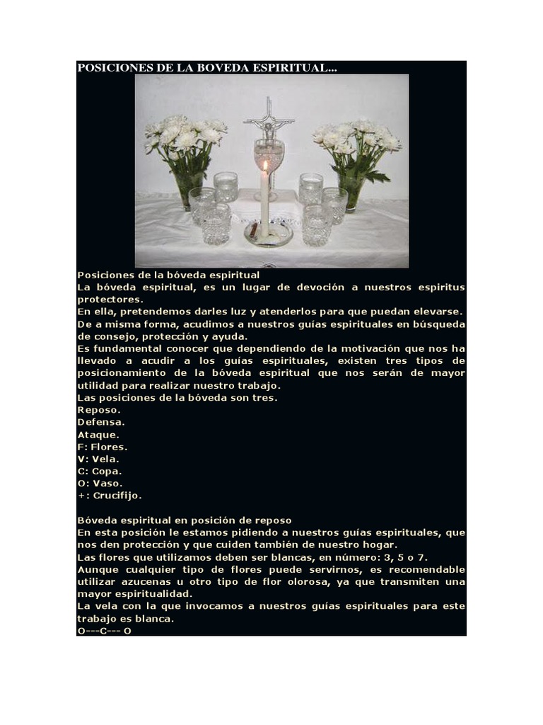 Posiciones De La Boveda Espiritual Pdf