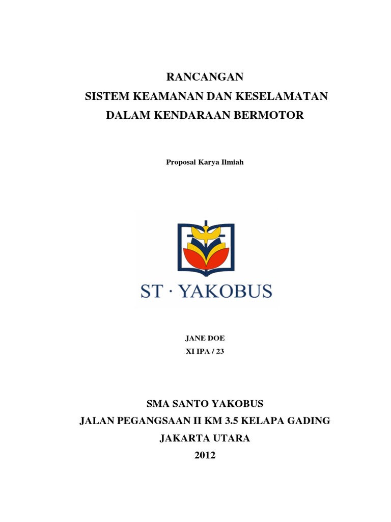 Contoh Proposal Karya Ilmiah Ipa Pdf