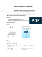 Variacion de La Presion Con La Profundidad