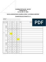 CALENADARIZACION  ACADEMICA 2013