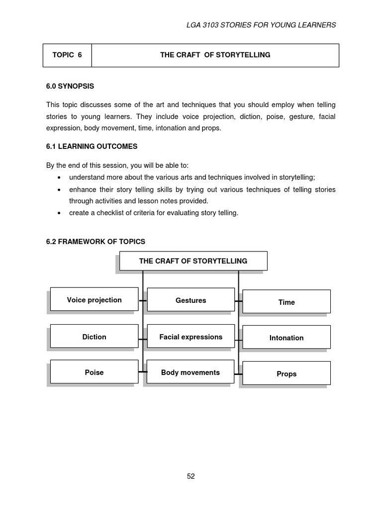 Mastering Storytelling Techniques | PDF | Storytelling | Gesture