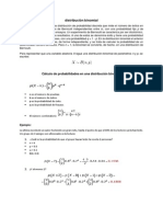 Distribución Binomial