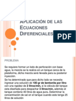 Aplicación de las Ecuaciones Diferenciales