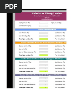 Kalkulator Hitung Lembur