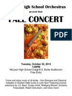 Fall Concert Flyer 10-13