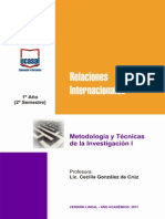 1o Ano - Metodologia y Tecnicas de La Investigacion I