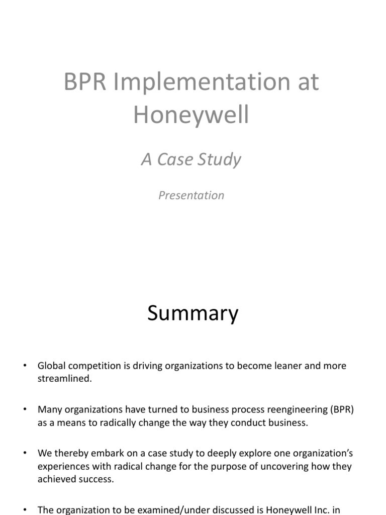 bpr case study ford pdf