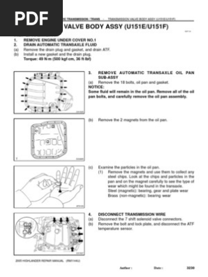 Valve Body Automatic Transmission Valve