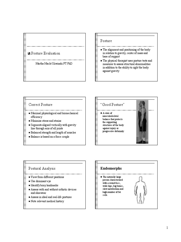 Posture Evaluation and Analysis Guide | PDF