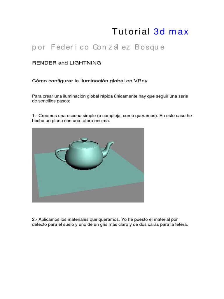 Render 3d Max | PDF | Renderizado (gráficos de computadora) | Color