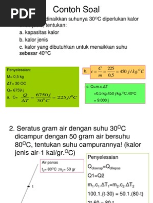 Contoh Dan Soal Latihan Kalor Ppt