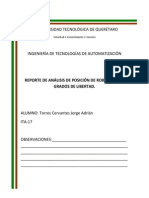 Reporte de Análisis de Posición de Robot de Dos Grados de Libertad