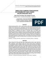 MONITORING EFEK SAMPING PENGGUNAAN ANTITROMBOTIK PADA PASIEN INFARK MIOKARD AKUT - Perwitasari - Jurnal Farmasi Indonesia.PDF