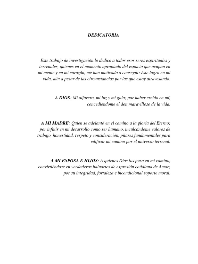 DEDICATORIA TESIS DIPLOMADO