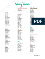 Memory Verses Printable PDF