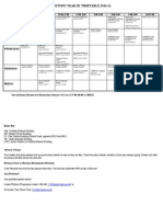 History Year Iii Timetable 2010-11