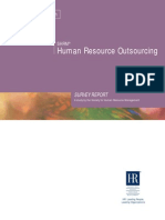 Human Resources Outsourcing Survey Report PDF