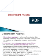 Discriminant Analysis