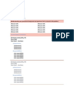 Chronological Resume