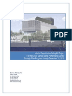 Lower Venice Island Performance Center - Strategic Plan Interim Report