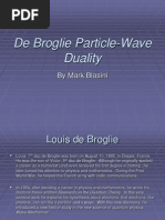 Debroglie Wavelengths