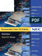 NEC CD-RW Medialist - NR-7500 PDF