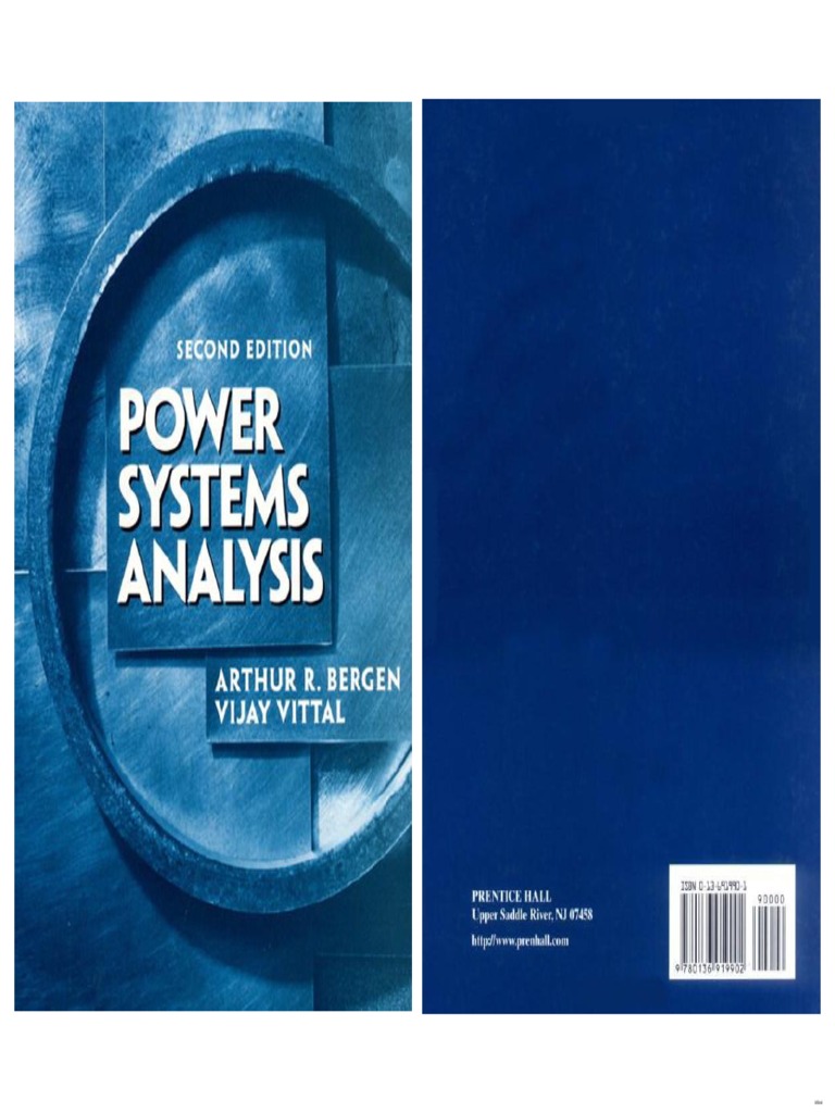 Power Systems Analysis (2nd Edition) by Bergen, Vittal | PDF