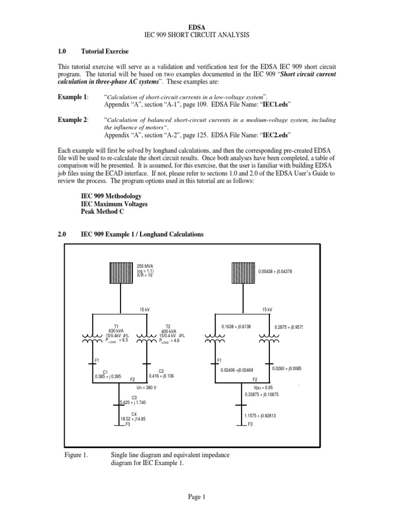 IEC909SHORTCIRCUITANALYSIS.pdf Network Analysis (Electrical
