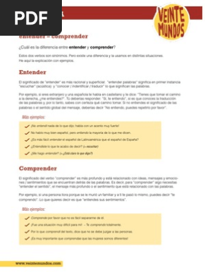 Entender Y Comprender Información Fácil De Entender Y Comprender