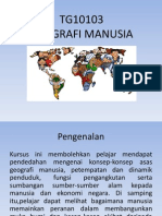 Geografi Manusia (Pengenalan)