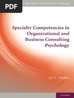 Specialty Competencies in Organizational and Business Consulting ...