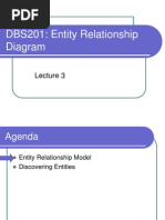 DBS201: Entity Relationship Diagram