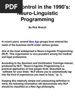 Download mind control in the 1990s - neuro-linguistic programming by Emieda Eraine SN17887864 doc pdf