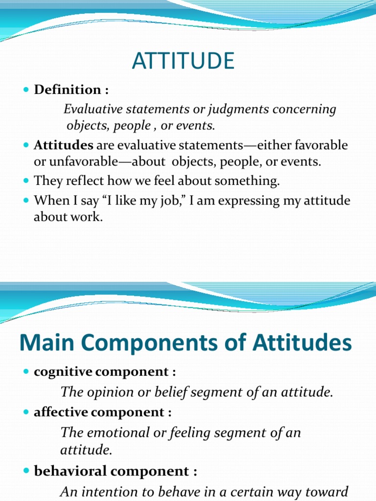 Understanding Attitudes in Psychology | PDF | Attitude (Psychology ...