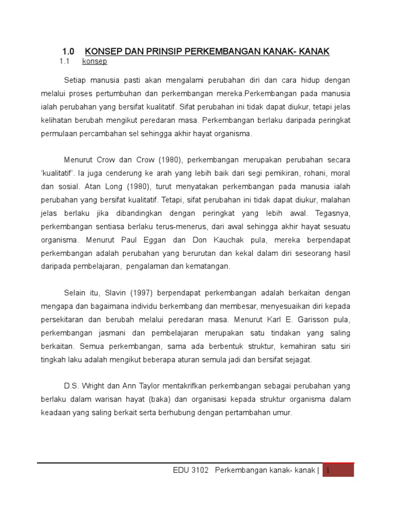 kajian perkembangan kanak-kanak