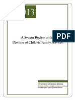 A System Review of the Division of Child & Family Services - Produced by the Utah Office of Services Review