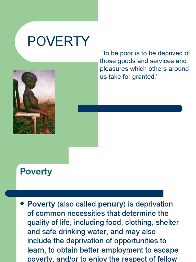 Poverty | Poverty Reduction | Economic Inequality