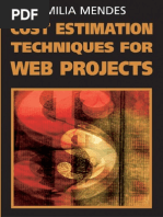 Cost Estimation Techniques For Web Projects PDF