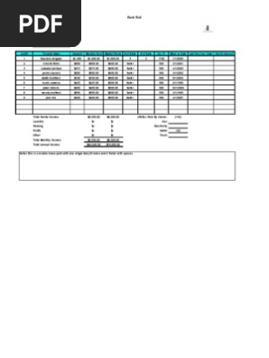 Rent Roll