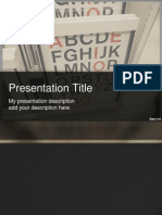 Presentation Title: My Presentation Description Add Your Description Here
